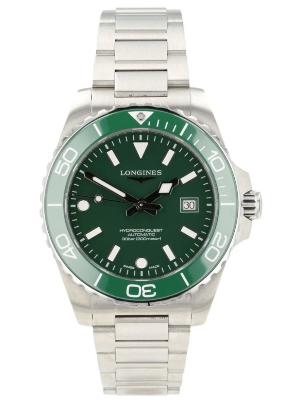 Longines Hydroconquest Green Dial Stainless Steel 42mm Automatic Men’s L3.788.4